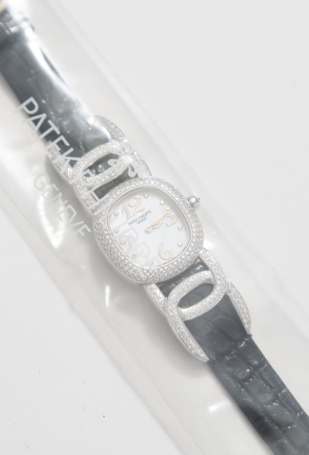 Patek Philippe 18k White Gold & Diamond Ellipse Watch - 4