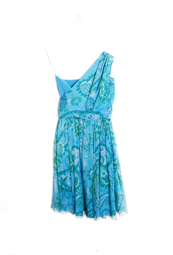 Dior STUNNING Resort 2008 Paisley Chiffon Dress - 7