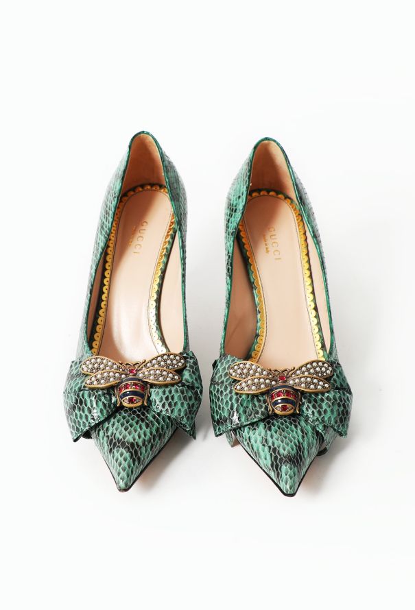 Gucci Python 'Queen Margaret' Pumps - 3