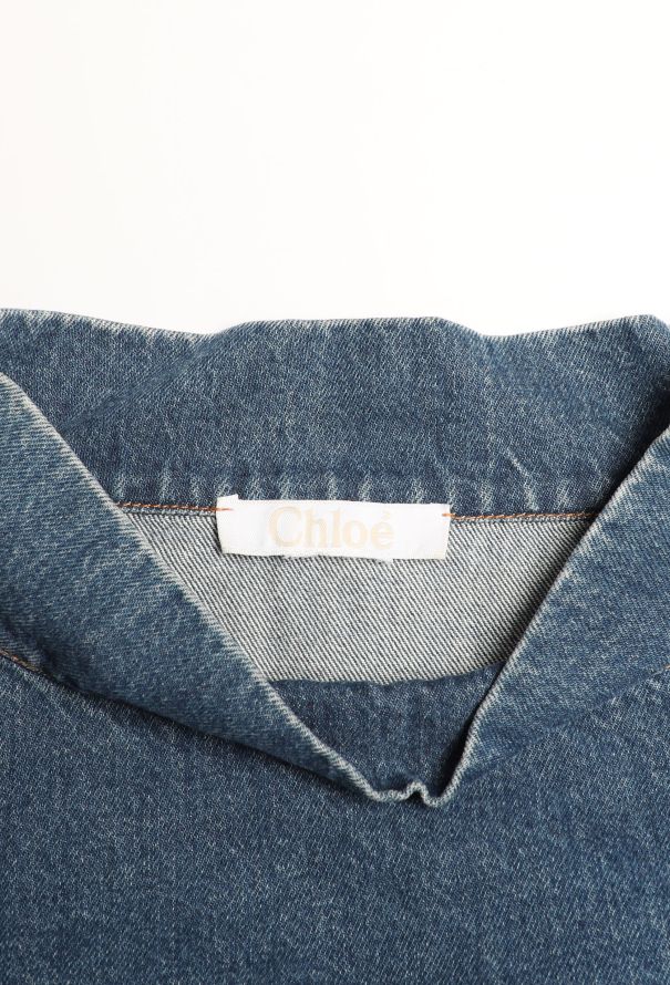 Chloé Pre-Fall 2016 Denim Pocket Top - 6