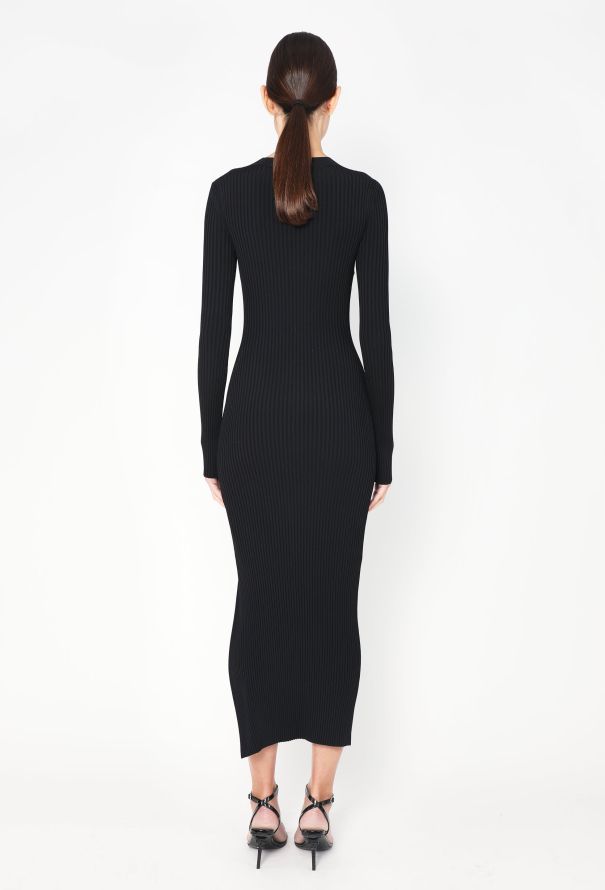 Khaite Trompe l'Oeil Ribbed Dress - 4