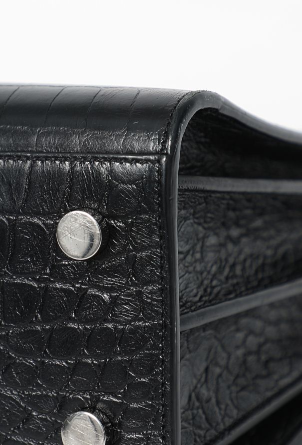Saint Laurent Embossed Small Sac de Jour - 9