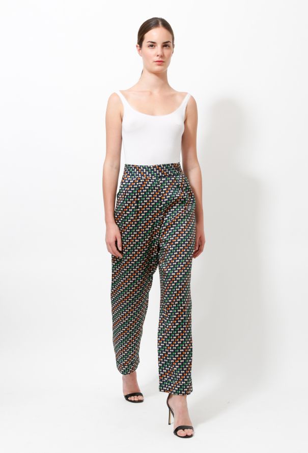 Dries Van Noten Printed Pegged Pants - 2