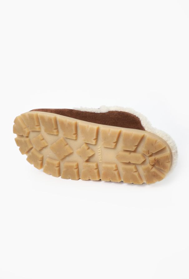 Prada 2025 Suede Shearling Mules - 5