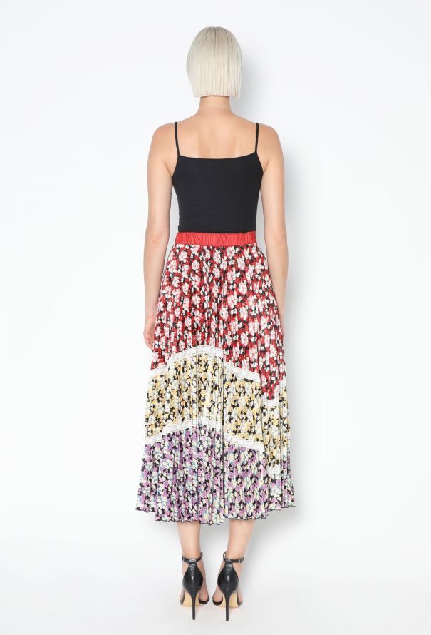 Valentino Resort 2019 Lace Trim Pleated Skirt - 5