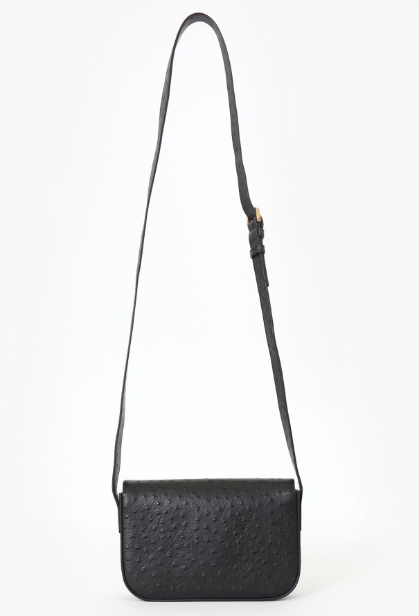 Saint Laurent 2017 Black Ostrich Eddie Shoulder bag - 6