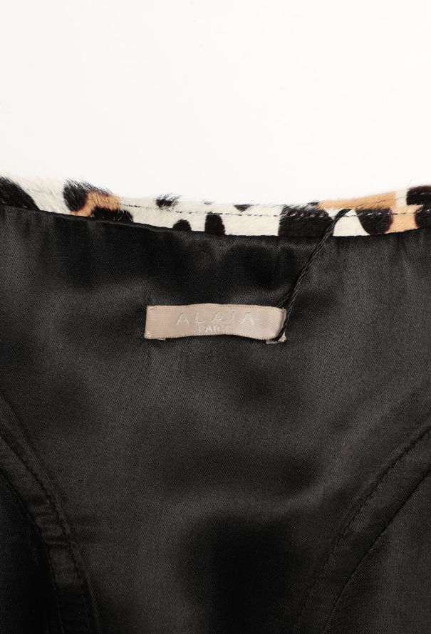 Alaïa Calf Hair Fluted Leopard Skirt - 5