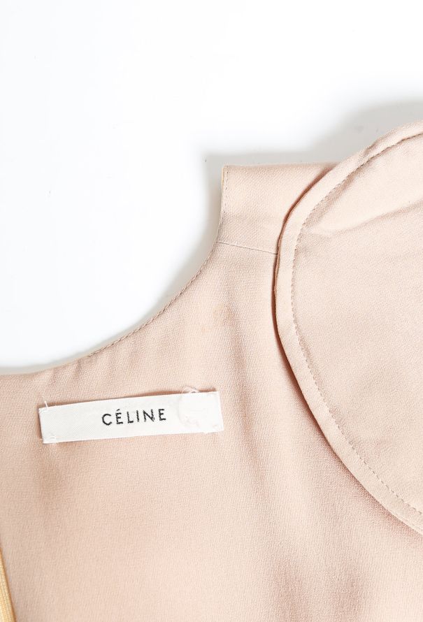 Céline Pre-Fall 2010 Tonal Silk Dress - 8
