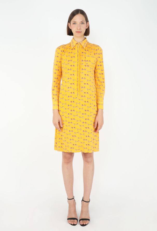 Hermès '70s Equestrian Horsebit Shirt Dress - 3
