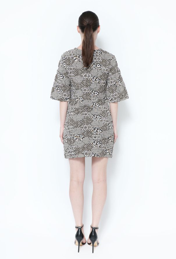 Chanel 2015 Lamé Intarsia Knit Dress - 4