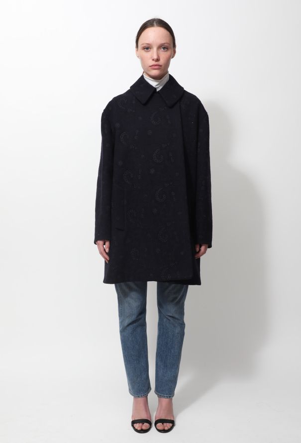 Alaïa Embroidered Textured Coat - 3