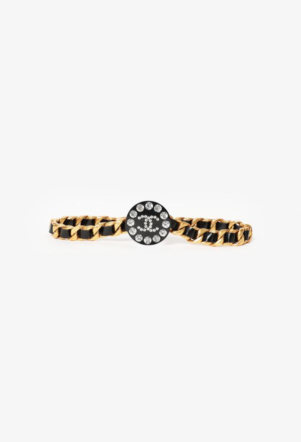Chanel ICONIC S/S 1995 Chainlink Strass 'CC' Belt - 3
