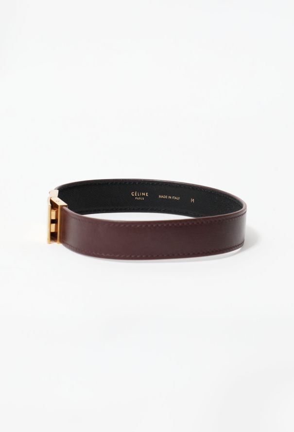 Céline Double Strap Leather Bracelet - 3