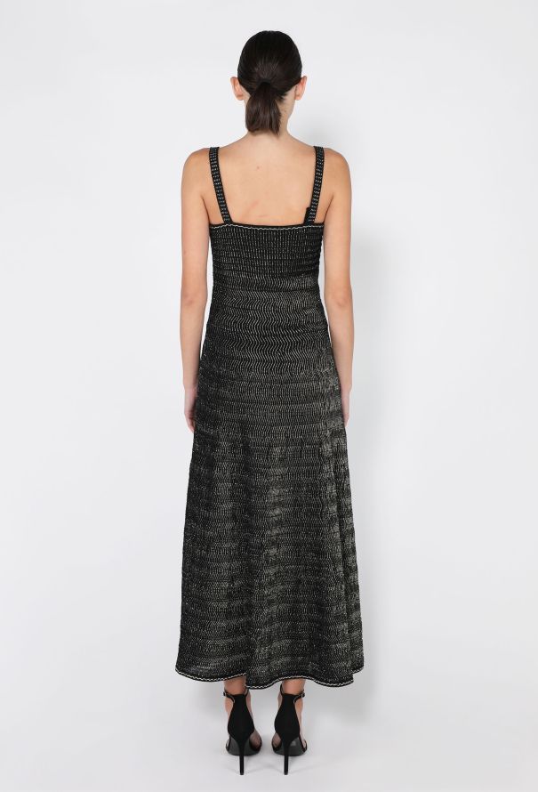 Chanel Metallic Crochet Dress & Cardigan Ensemble, 2018 - 6