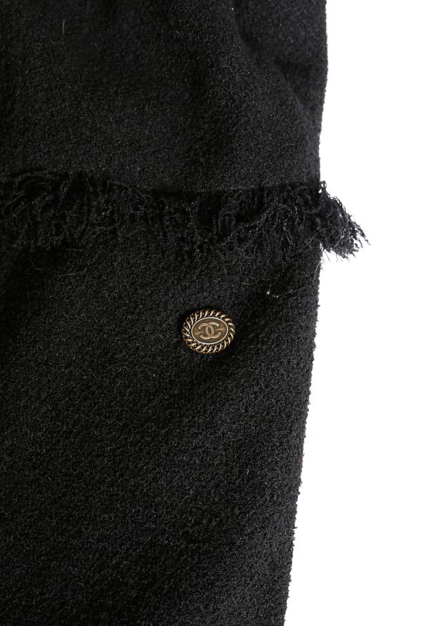 Chanel Frayed Bouclé Collier Dress - 6