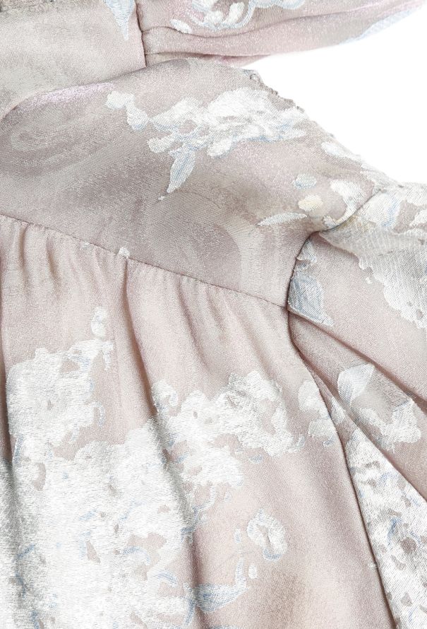Chloé 90s Floral Silk Lavallière Dress - 6