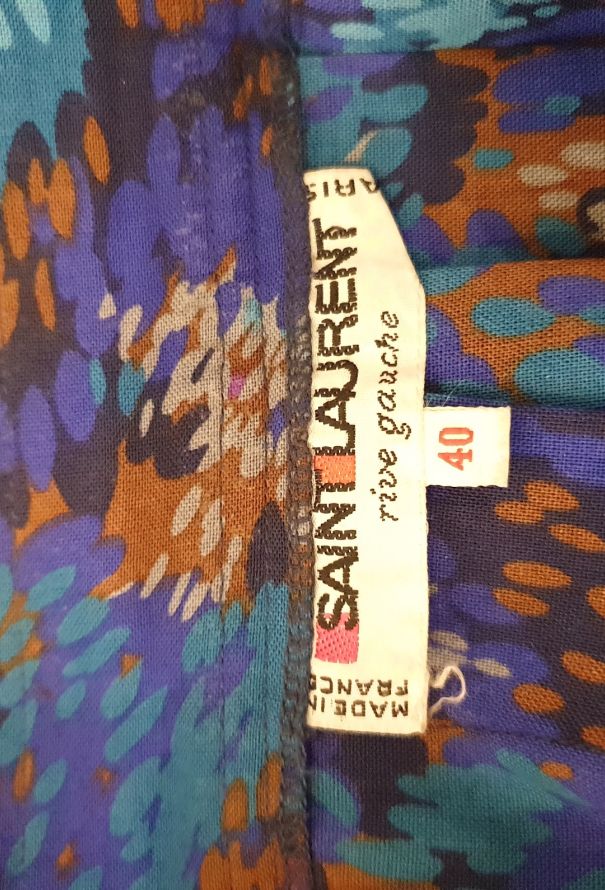 Saint Laurent 70s Floral Abstract Ensemble - 6