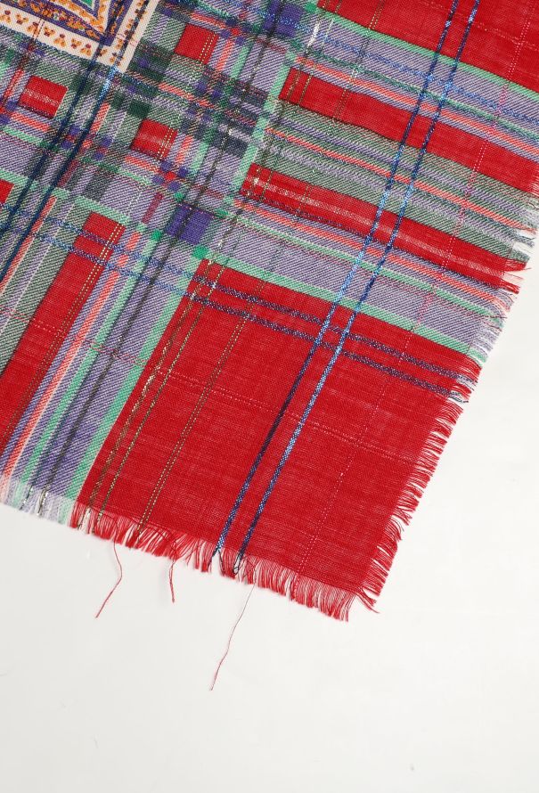 Saint Laurent '70s Russian Lamé Paisley Scarf - 5
