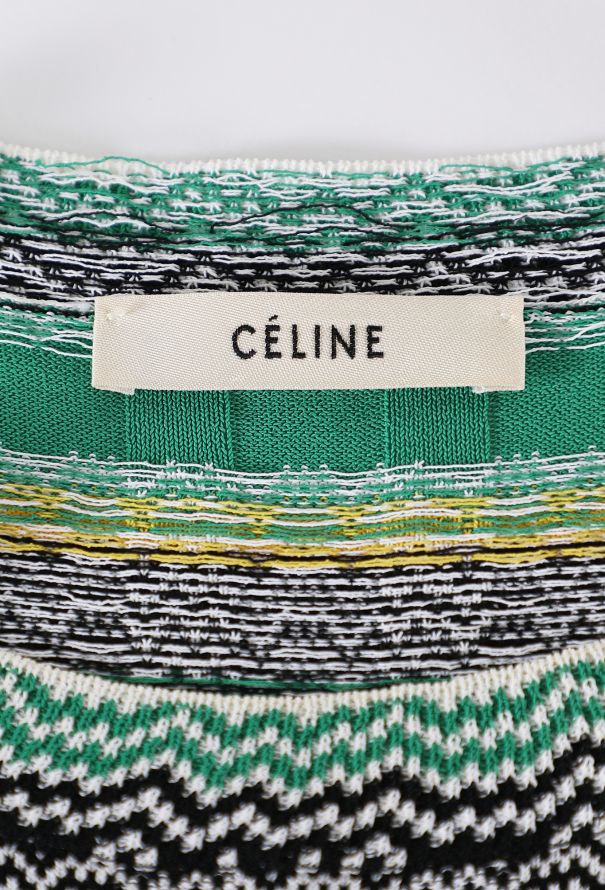 Céline Ribbed Chevron Knit Dress, Resort 2015 - 6