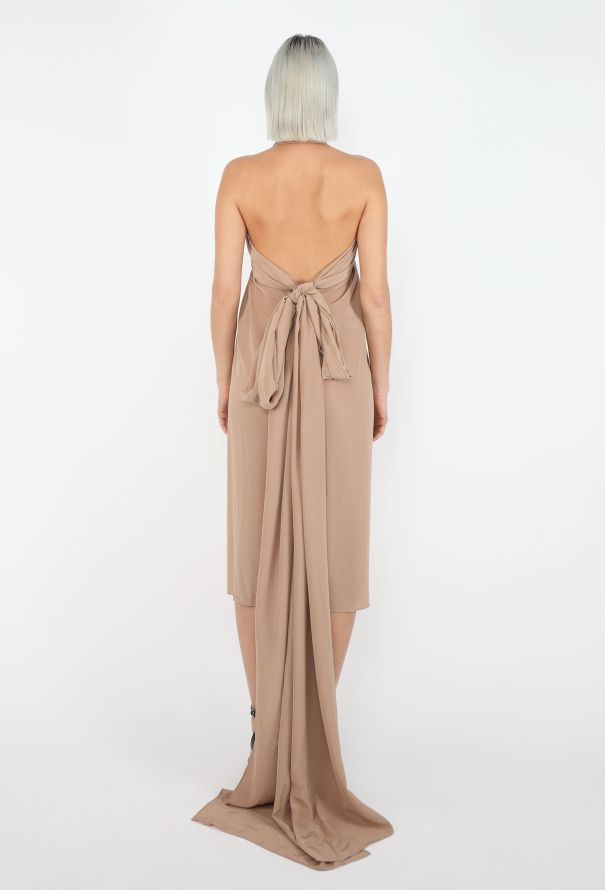 Saint Laurent RARE Spring 2002 Draped Sheath Dress - 8