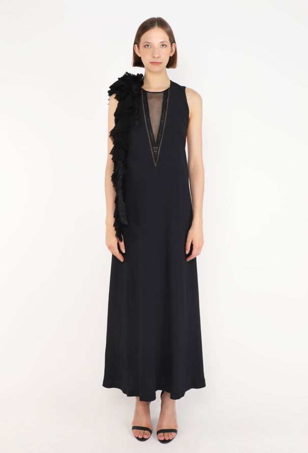 Dries Van Noten Dapoli Ruffled Silk Dress, 2023 - 1