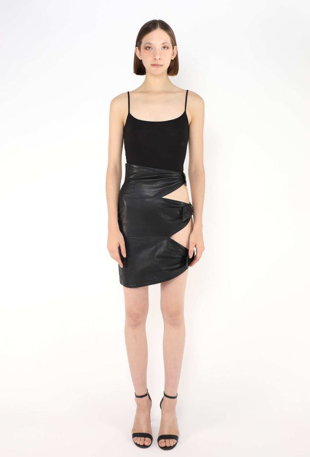 Alaïa COLLECTOR F/W 1983 Leather Skirt - 3