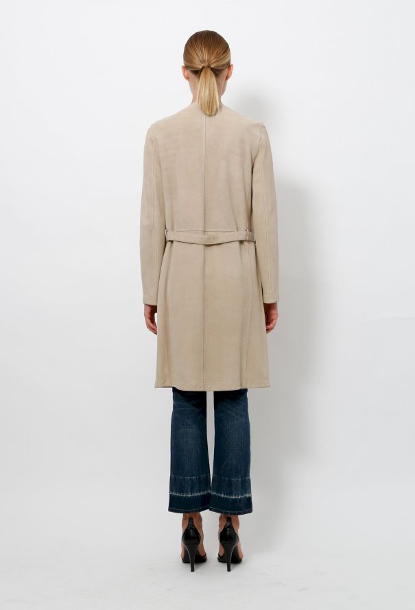 Hermès 90's Suede Coat - 3