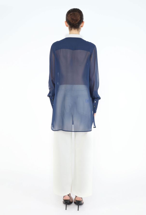 Céline Bicolor Chiffon Tunic - 4