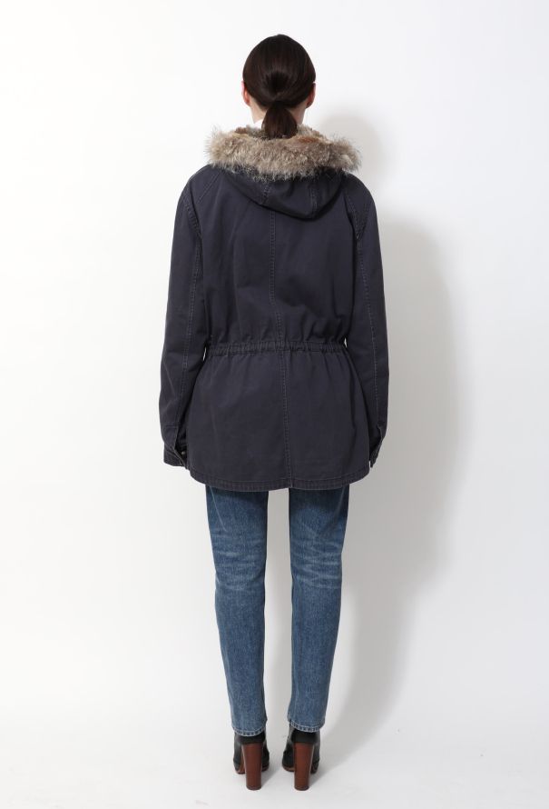Yves Salomon Rabbit Fur Lined Parka - 4