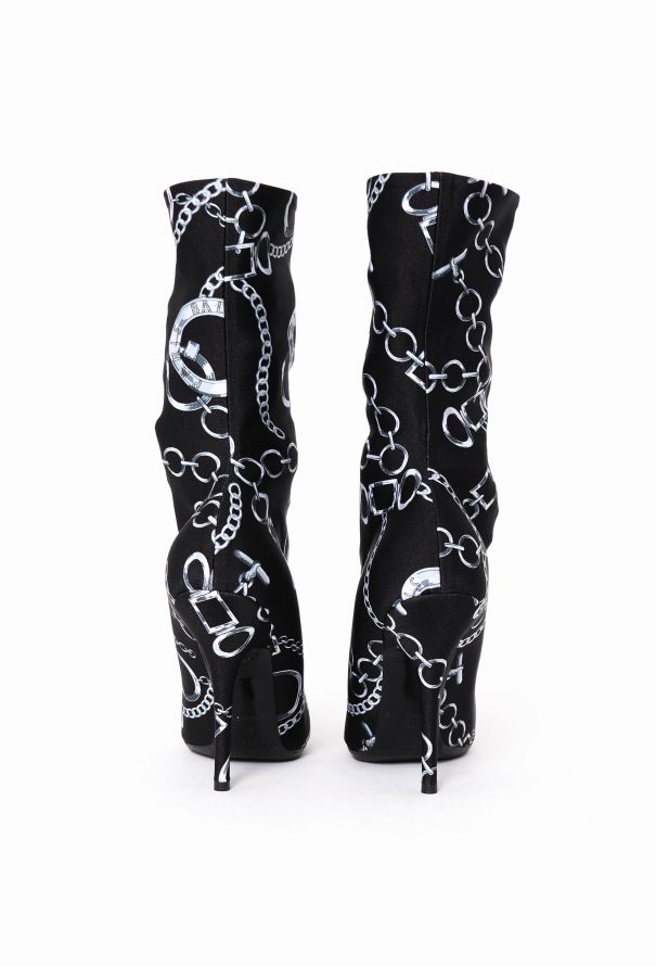 Balenciaga 2017 Chainlink Knife Sock Boots - 5
