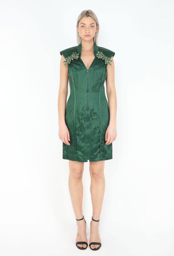 Prada Resort 2009 Embellished Charmeuse Dress - 1