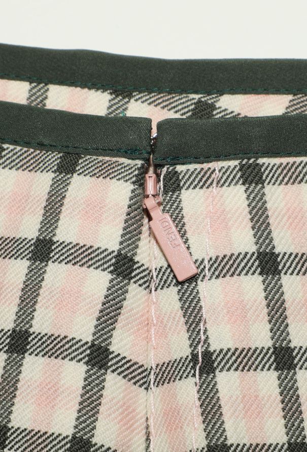 Fendi Pre-Fall 2018 Checkered Skirt - 6