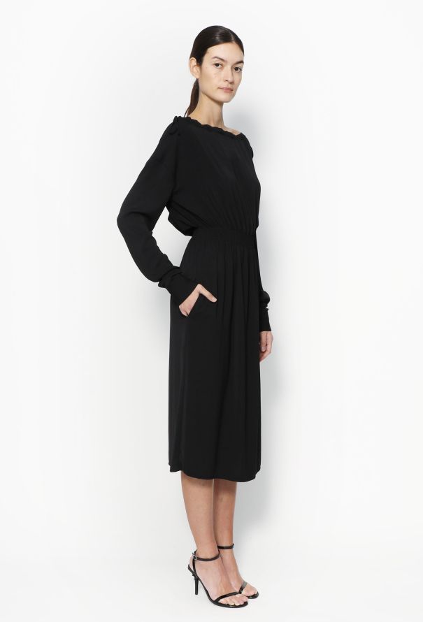 Céline Cinched Boat-Neck Dress - 2