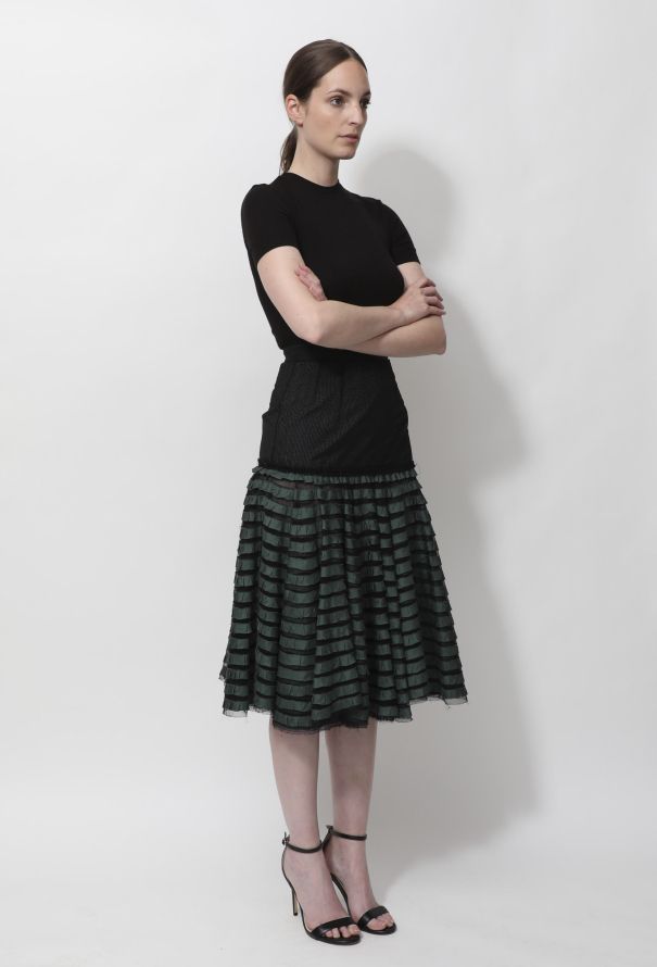 Louis Vuitton F/W 2004 Tiered Ruffled Midi Skirt - 5