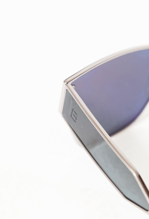 Balenciaga 2018 Square Sunglasses with Leather Pouch - 6