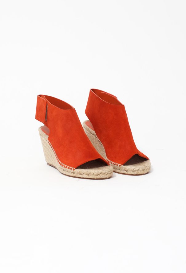 Céline Suede Espadrille Wedges - 2