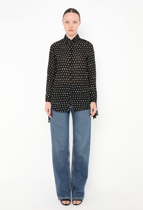 Saint Laurent 2017 Polka Dotted Blouse - 4