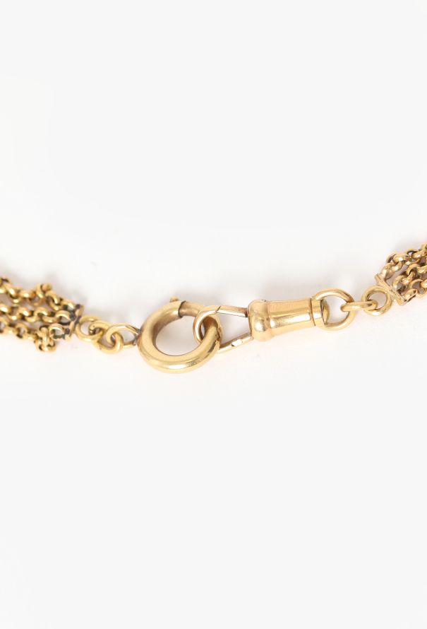 Vintage Fine Jewelry Antique 18k Yellow Gold Choker Necklace - 6