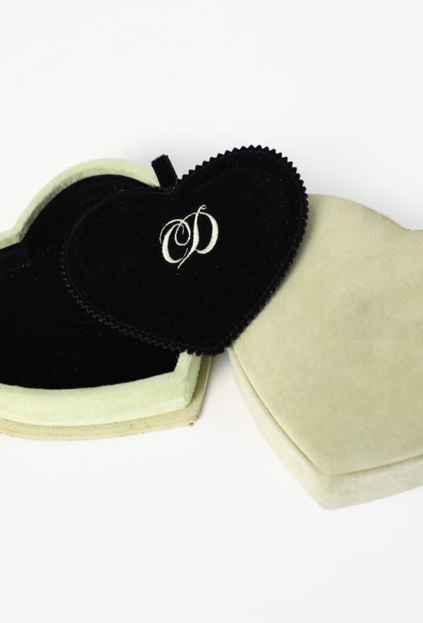 Dior Vintage Suede Heart Box - 4