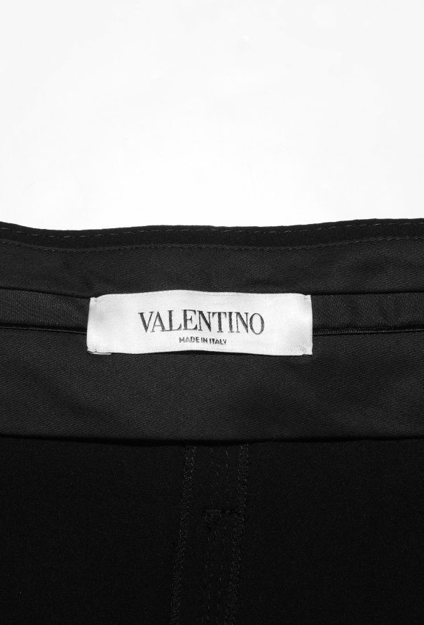 Valentino Pleated Silk Palazzo Pants - 6