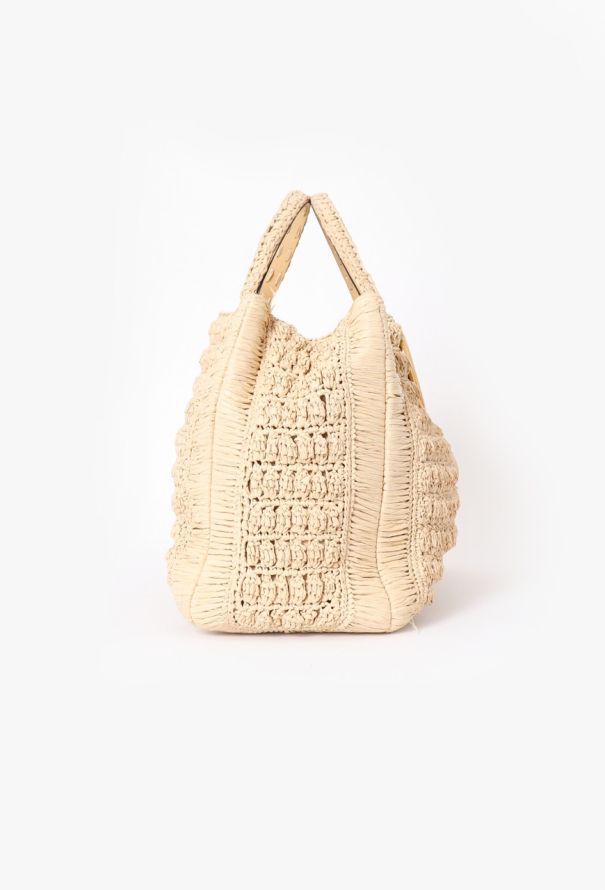 Valentino Beige Raffia Tote Bag - 4