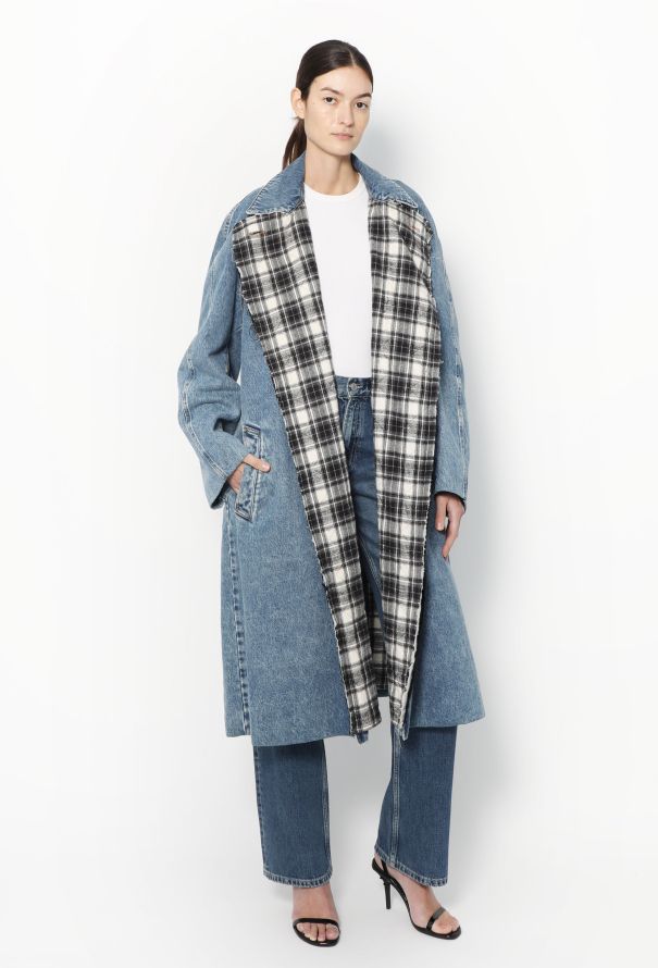 Balenciaga Resort 2019 Belted Denim Trench - 5