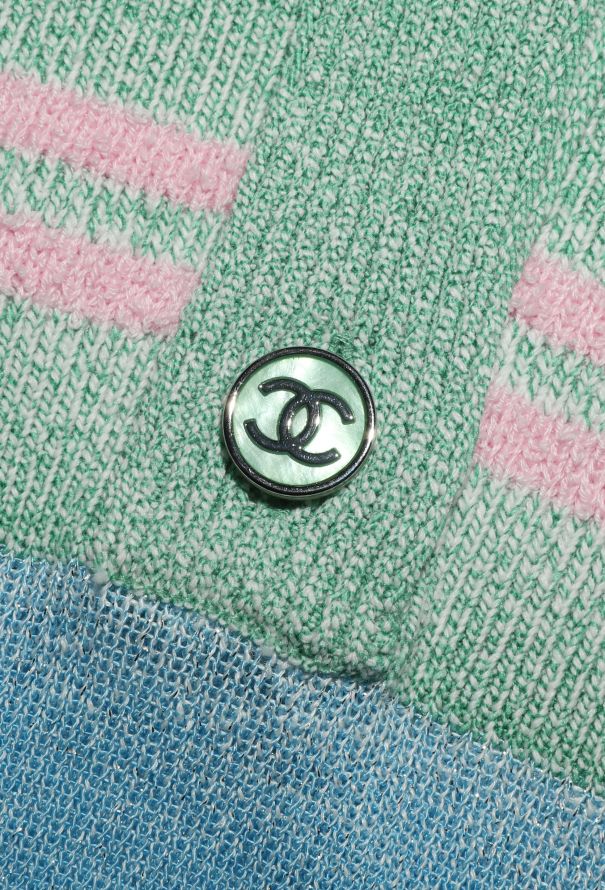 Chanel 2023 Iridescent 'CC' Polo Dress - 6