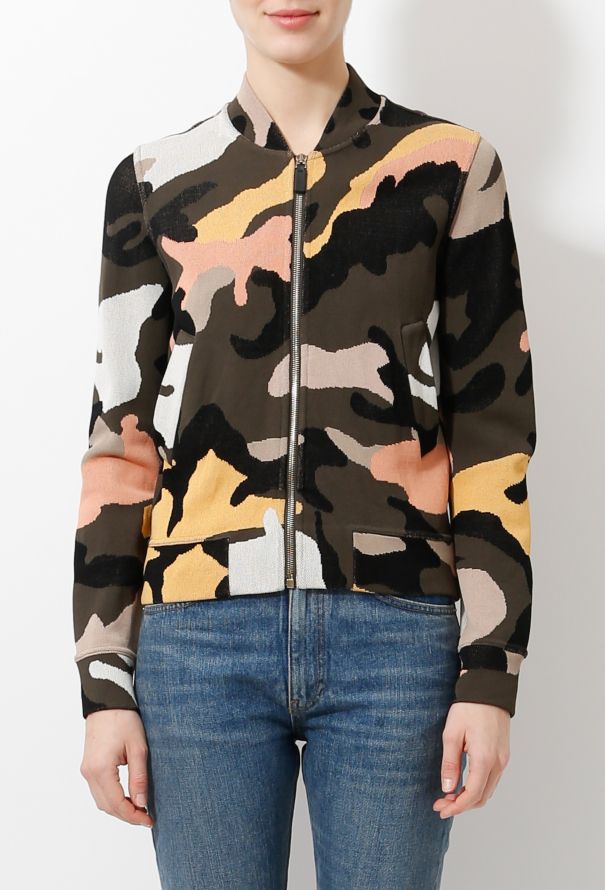 Valentino Camouflage Knit Bomber - 2