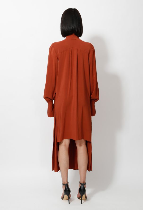 Chloé 2018 Asymmetrical Pleated Shirt Dress - 4