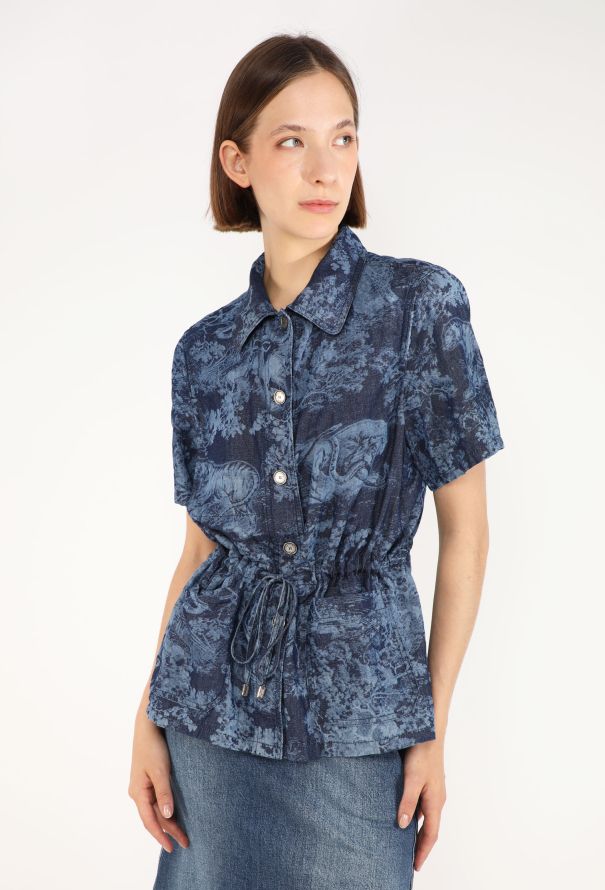 Dior Toile de Jouy Drawstring Shirt, 2024 - 1
