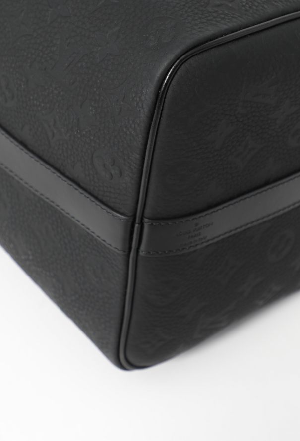 Louis Vuitton Keepall 50 - Black Monogram Shadow Leather - 11
