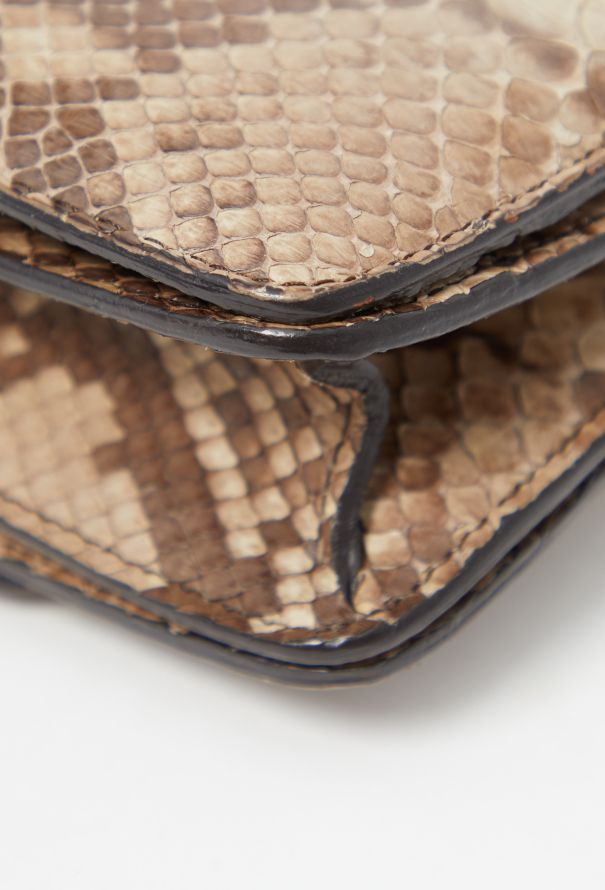 Céline Mini Python Classic Box Bag Beige and brown - 10