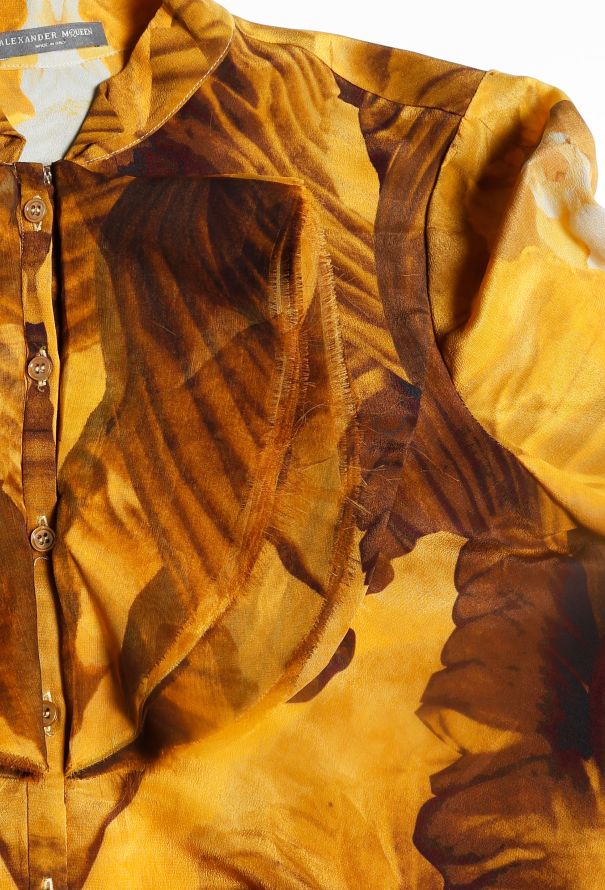 Alexander McQueen 2011 Graphic Crêpe Tunic - 5