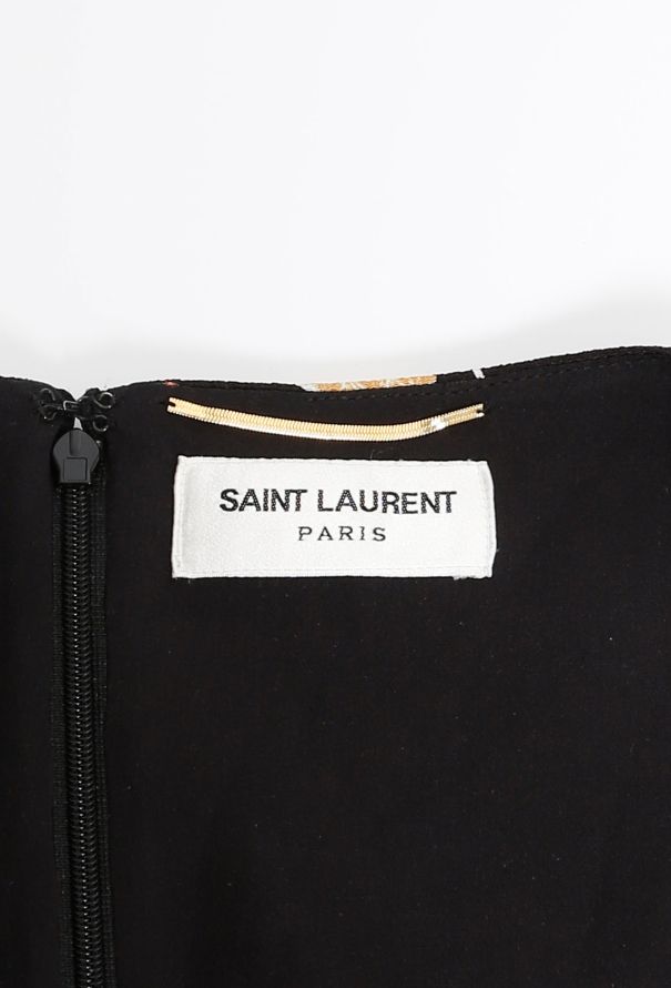 Saint Laurent 2015 Floral Print Crêpe Dress - 4